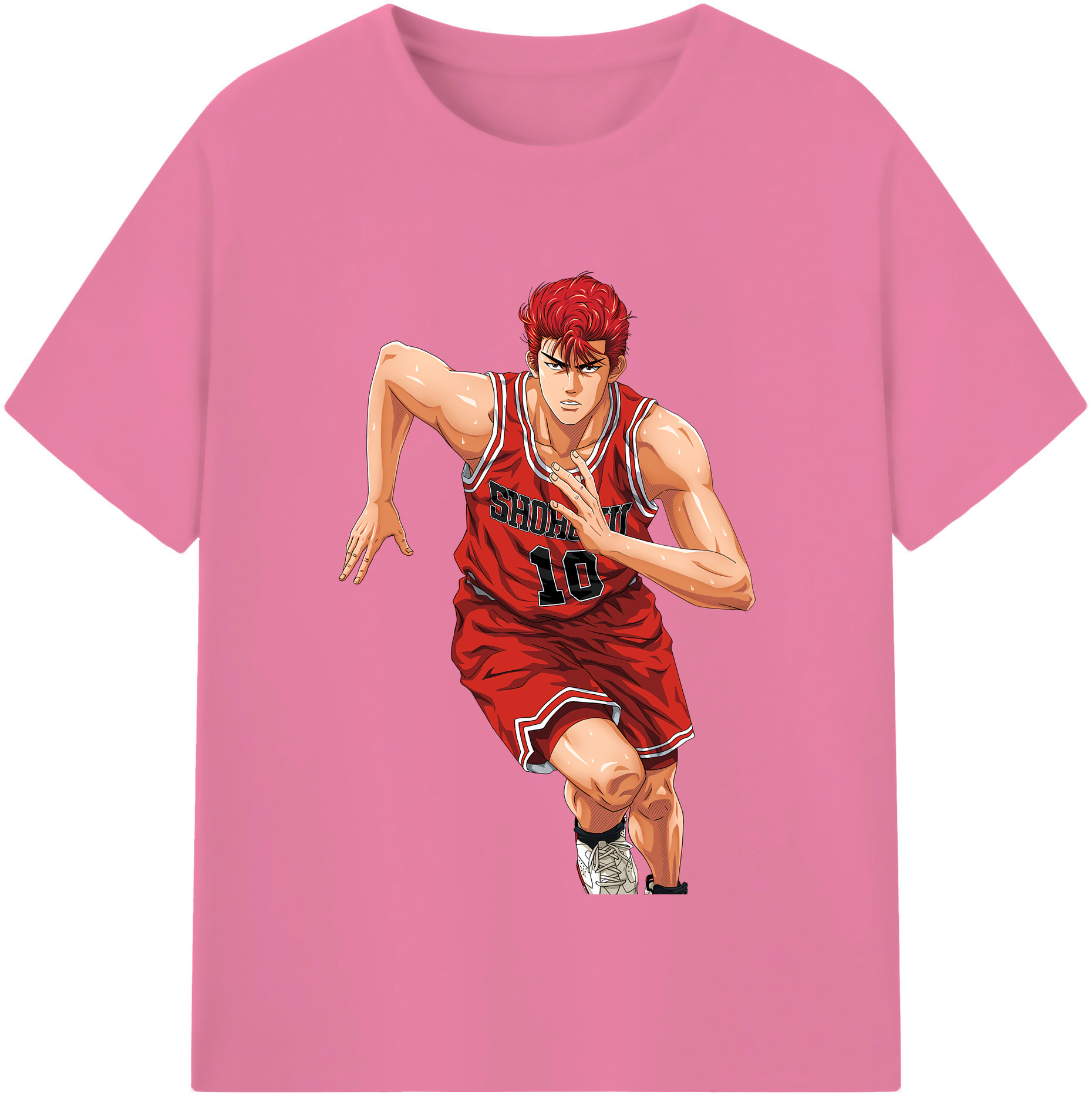 SLAM DUNK／スラムダンク 綿100％半袖Tシャツ（フロントプリント）